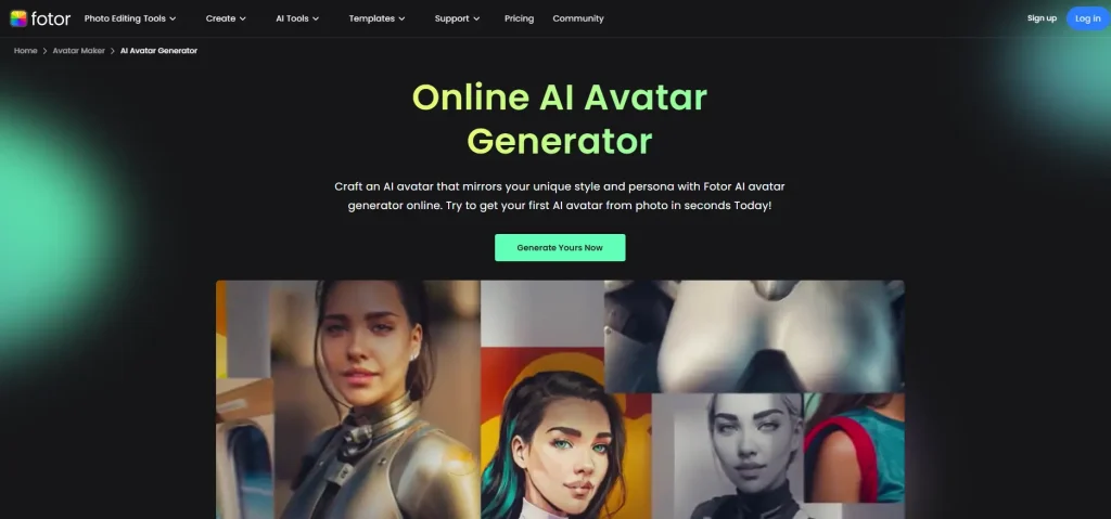 Top 5 AI Avatar Generators Free Online Fotor AI Avatar Generator