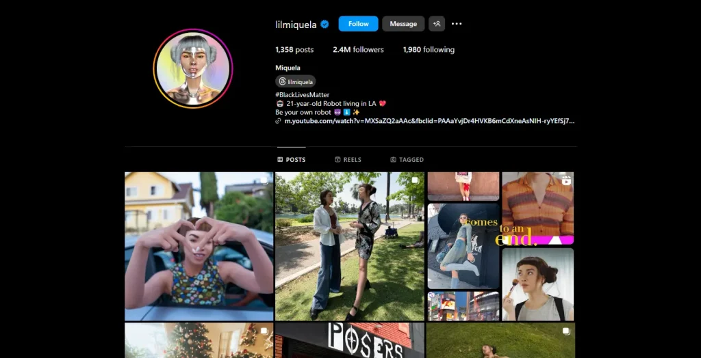 Top 5 Most Popular AI Influencers on Instagram Lil Miquela